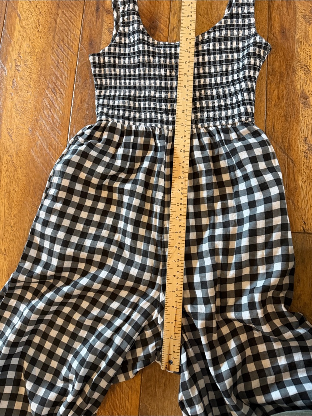 NWT ASOS Jumpsuit Wide Leg Gingham - Picture 10 of 14